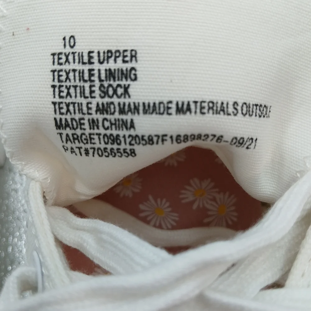 Mad Love White Canvas Sneakers Women's Size 10 NWOT